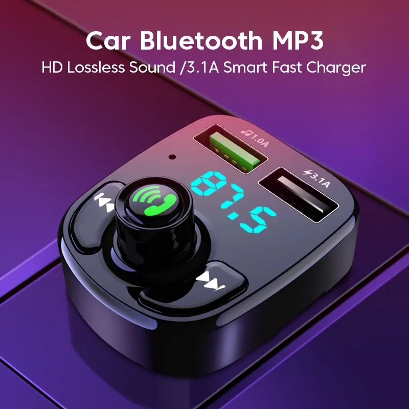 Robot Bluetooth Car - LED MP3 mobil, Bluetooth FM Audio