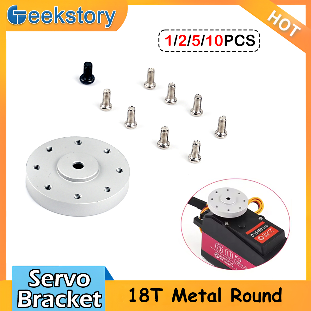 Servo Bracket - Braket Servo Bulat Standar 18T Logam