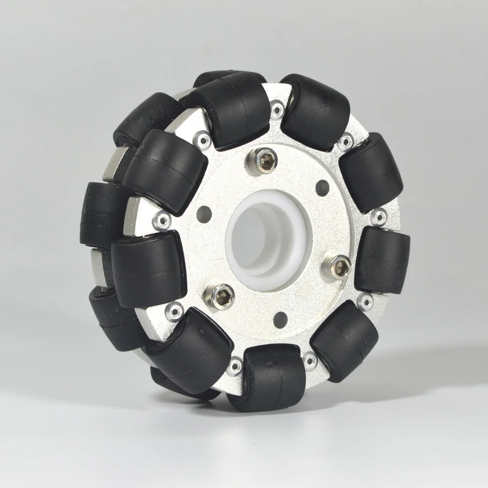 Robot Wheel - Roda Omni-Direksional Aluminium Ganda, Ukuran 4