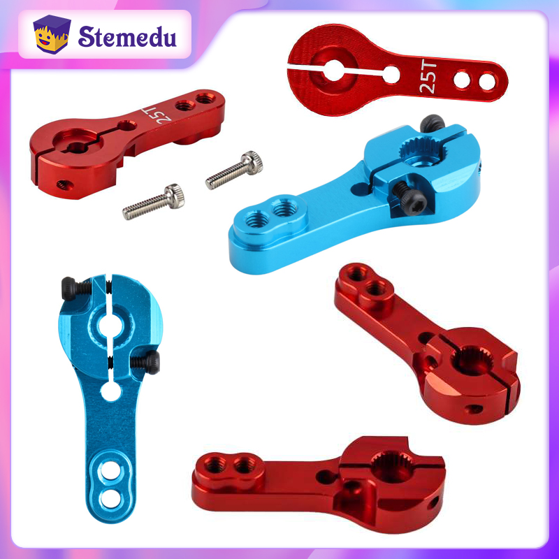 Robot Arm Metal - 1 Buah/2 Buah/4 Buah Merah/Biru 25T