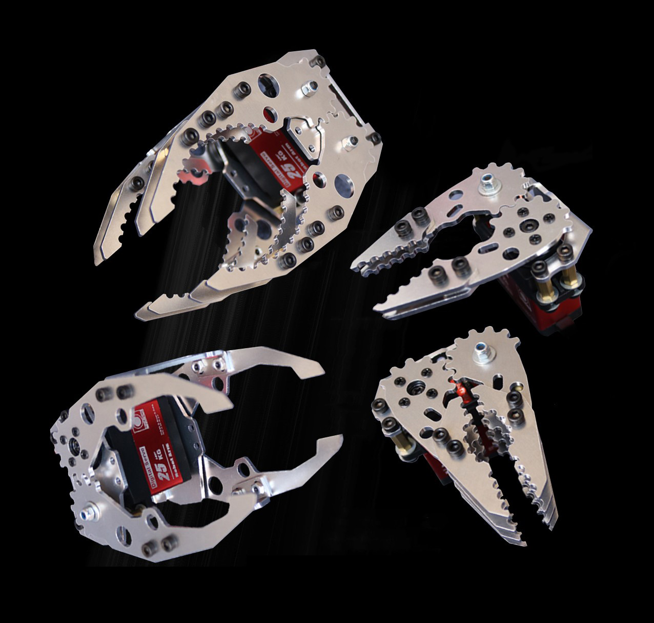Robot Gripper - Penjepit Cakar Tangan Pegangan Mekanis Logam