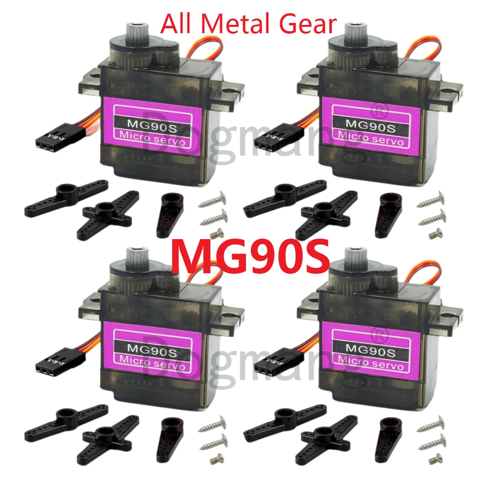 Sg90 Servo - MG90S Servo 1/2/4/10/20/50 buah gigi logam