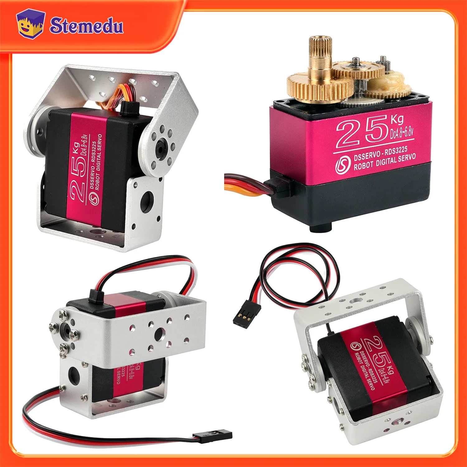 Robot Arm Metal - 25KG Robot Digital Servo Torsi Tinggi