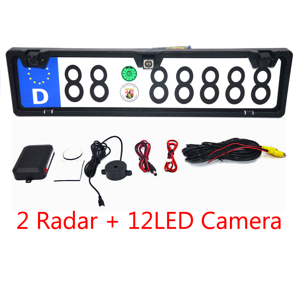 Infrared Obstacle Sensor - Bingkai plat nomor kendaraan Eropa, kamera