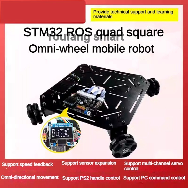 Sasis Mobil Robot Omni Wheel 4 - Stm32 Robot ulasan dan harga