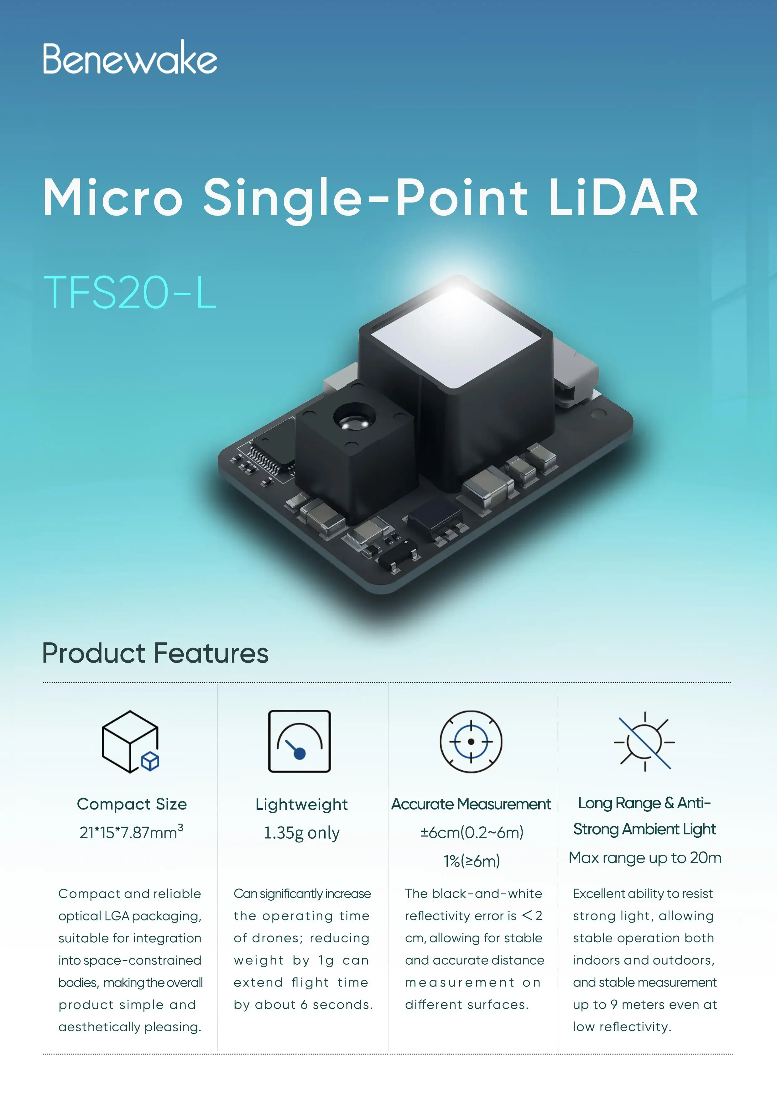 Modul Sensor LiDAR Mikro Benew - Arduino Robot ulasan dan harga
