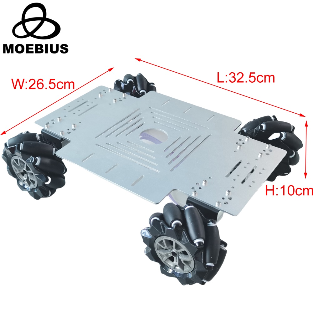 Kit Mobil Robot Roda Mecanum 4 - Arduino Robot ulasan dan harga