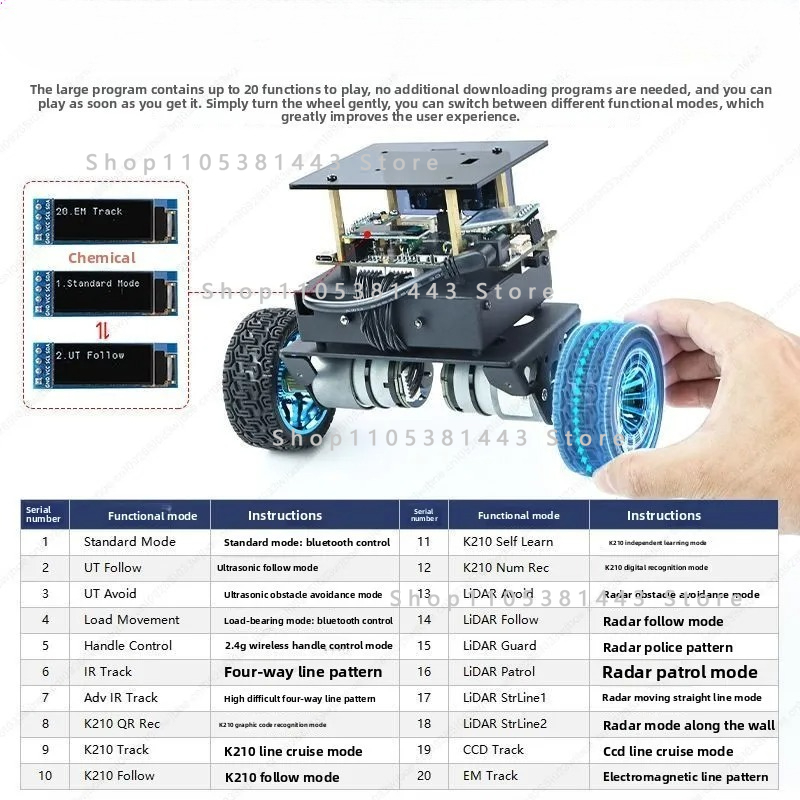 Kit Sasis Robot Cerdas Roda Du - Stm32 Robot ulasan dan harga