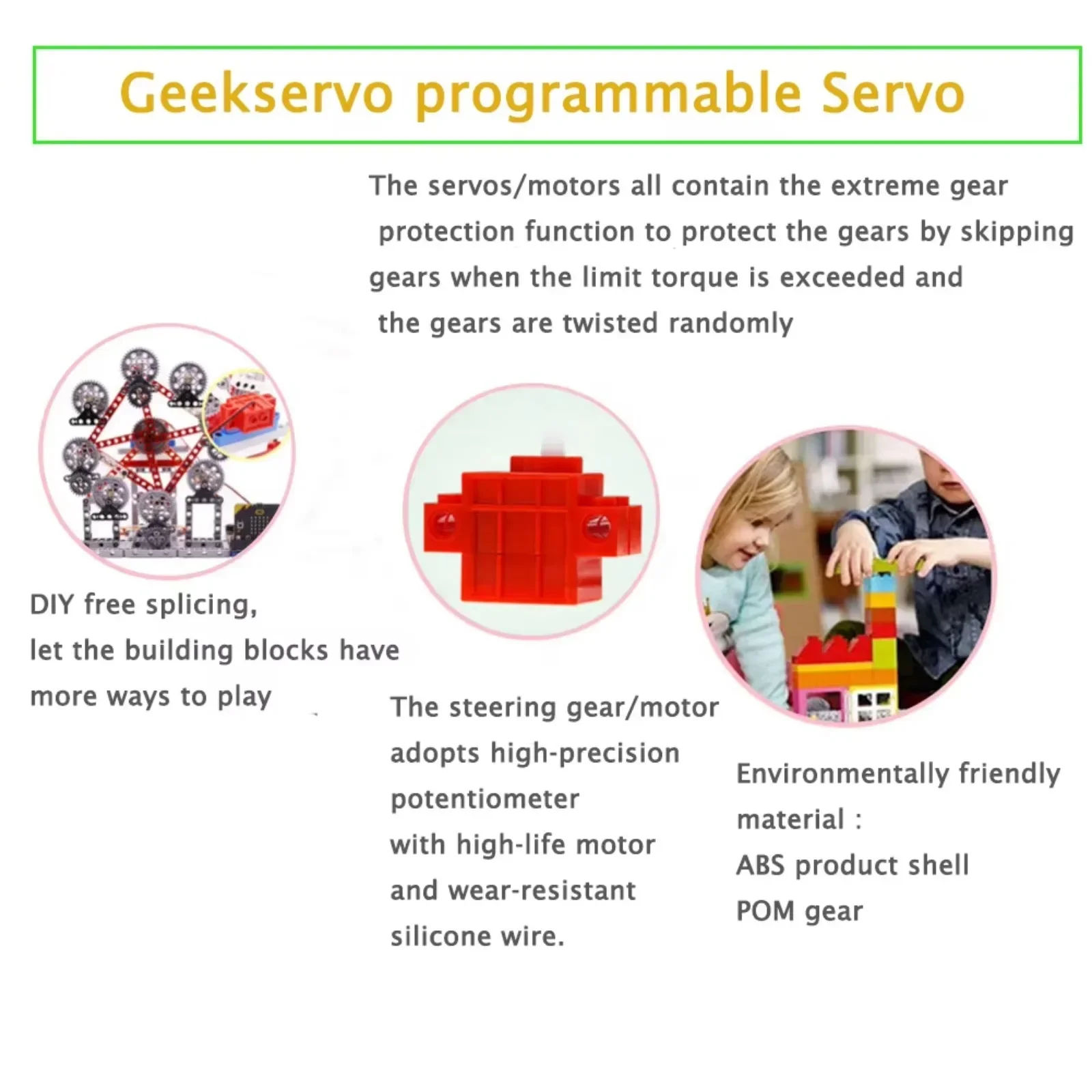 Geekservo Motor Merah 360 Dera - Microbit Robot ulasan dan harga