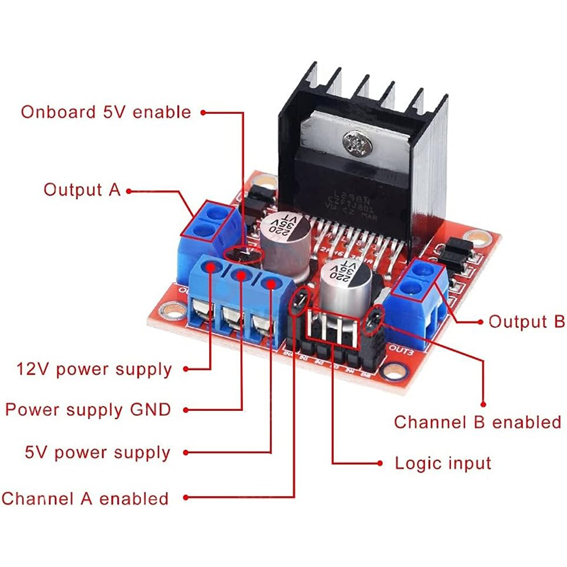 L298N Modul Papan Driver L298N - L298N Module ulasan dan harga