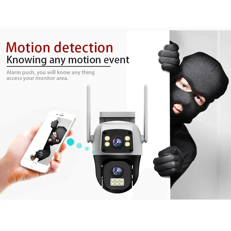 Kamera IP WIFI 8MP 4K PTZ Luar - Pan Tilt Bracket ulasan dan harga