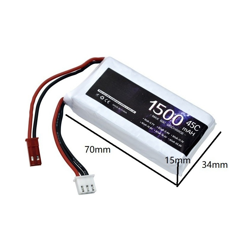 Baterai Lithium Polymer 7.4V 2 - Robot Bluetooth Car ulasan dan harga