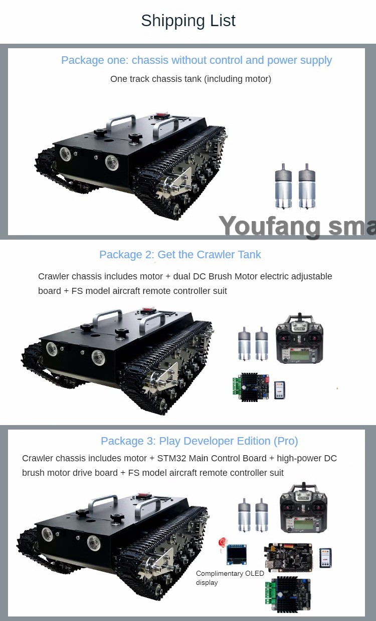 Sasis tangki RC beban 30kg, ja - Stm32 Robot ulasan dan harga