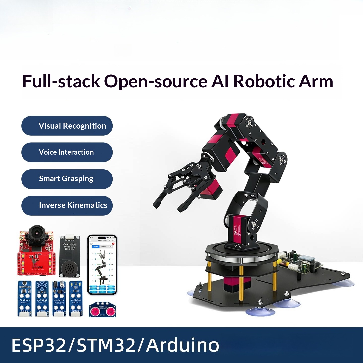 KM1 Robot Manipulator AI Lenga - Stm32 Robot ulasan dan harga