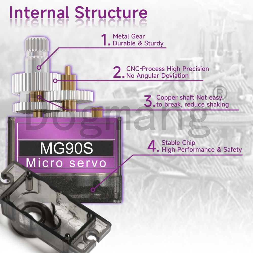 MG90S Servo 1/2/4/10/20/50 bua - Sg90 Servo ulasan dan harga