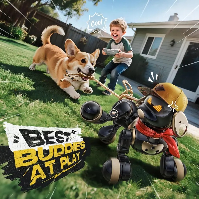 Mainan Anjing Robot Pintar den - Robot Remote Control ulasan dan harga