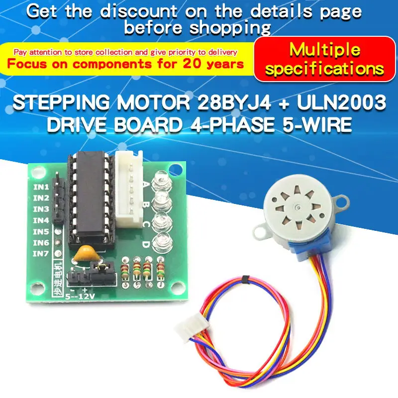 1 Buah 28BYJ4 Motor Stepper UL - Uln2003 Driver ulasan dan harga