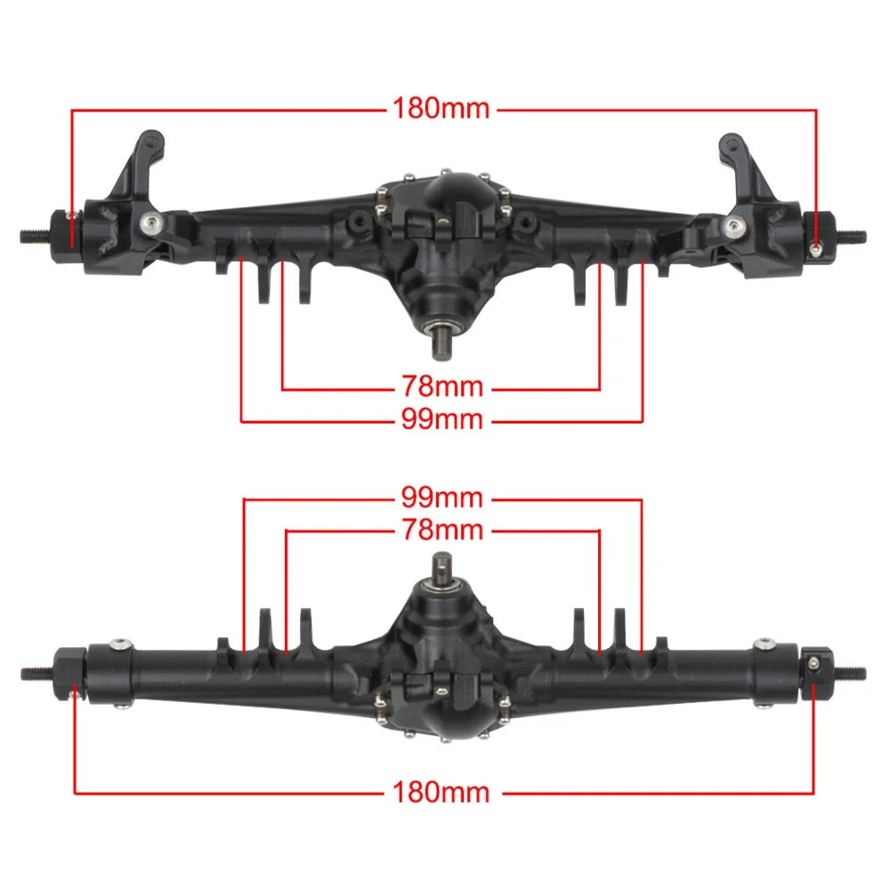 Axle depan belakang alumunium  - Servo Bracket ulasan dan harga
