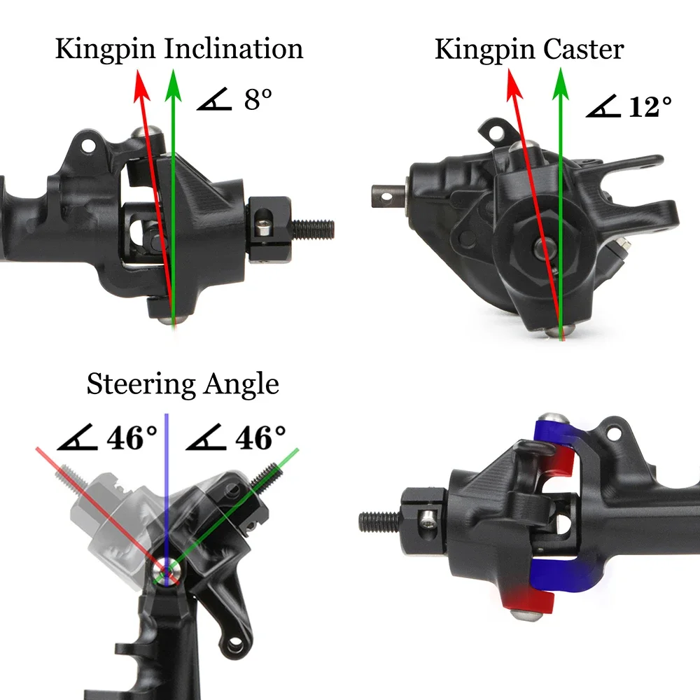 Axle depan belakang alumunium  - Servo Bracket ulasan dan harga
