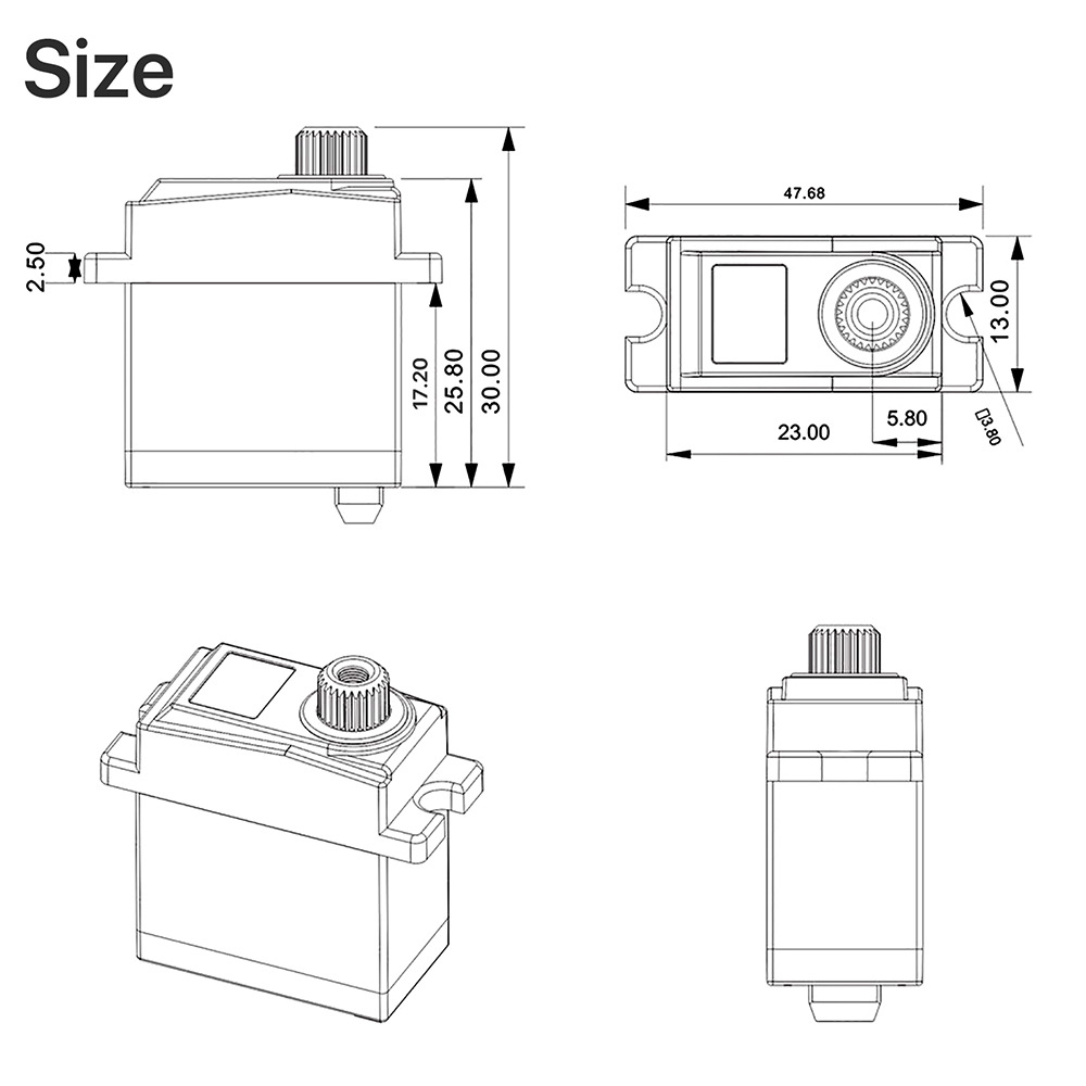9imod 2065 7KG Servo Mikro Dig - Micro Servo ulasan dan harga